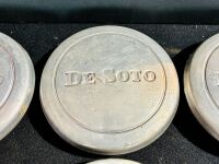 DE SOTO: Six De Soto hubcaps, unknown model [Location: Sydney] - 2