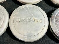 DE SOTO: Six De Soto hubcaps, unknown model [Location: Sydney] - 5
