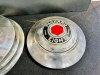 PACKARD: Two Packard hubcaps, unknown models [Location: Sydney] - 2