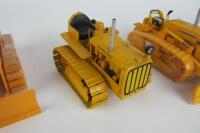 TRACTOR MODELS: Three die-cast tractor and crawler models including Caterpillar and International Harvester - 4