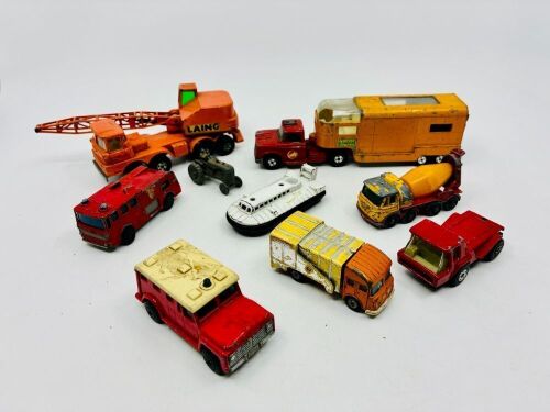 202 · MATCHBOX: A group of nine vintage Matchbox models [Location: Sydney]