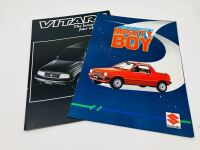 SUZUKI: A group of six Sales Brochures for various models including Mighty Boy, Vitara, LJ80 Series and quad bikes [Location: Sydney]