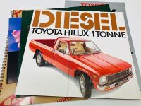 TOYOTA: A group of eight Sales Brochures featuring various Hi-Lux models, 4Runner and Landcruiser [Location: Sydney]