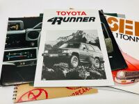 TOYOTA: A group of eight Sales Brochures featuring various Hi-Lux models, 4Runner and Landcruiser [Location: Sydney] - 2