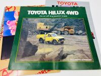 TOYOTA: A group of eight Sales Brochures featuring various Hi-Lux models, 4Runner and Landcruiser [Location: Sydney] - 4