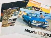 MAZDA: A group of four Sales Brochures for the B1800 (2), B-Series 4x4 and Bravo [Location: Sydney]