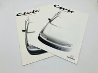HONDA: A pair of Sales Brochures for the Civic including 3-door Hatchback and 5-door Sedan models