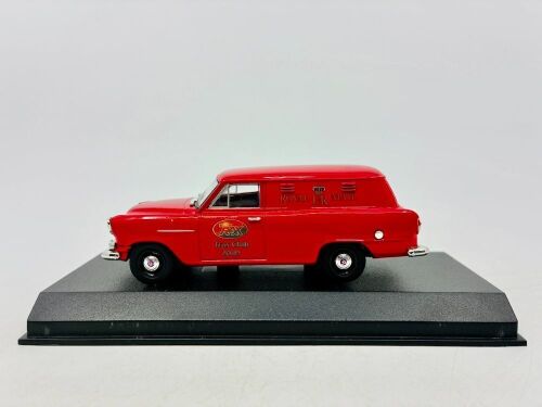 93 · HOLDEN: A 1:43 scale model by Trax of the Holden FE Panel Van in Royal Mail livery with display case [Location: Sydney]