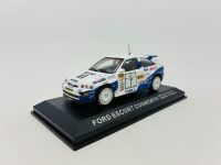 FORD: A 1:43 scale model by IXO of the #7 Ford Escort Cosworth, driven by T.Makinen in the 1994 1000 Lakes Rally [Location: Sydney] - 3