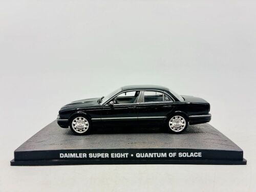328 · DAIMLER: A 1:43 scale model of the Daimler Super Eight featured in the Quantum of Solace with display case [Location: Sydney]