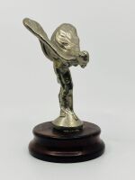 ROLLS-ROYCE: A 'Flying Lady' mascot mounted on a timber base - 2