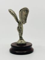 ROLLS-ROYCE: A 'Flying Lady' mascot mounted on a timber base - 3