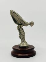 ROLLS-ROYCE: A 'Flying Lady' mascot mounted on a timber base - 4