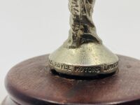 ROLLS-ROYCE: A 'Flying Lady' mascot mounted on a timber base - 6