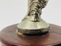 ROLLS-ROYCE: A 'Flying Lady' mascot mounted on a timber base - 7