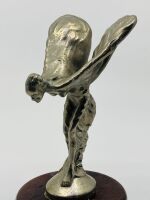 ROLLS-ROYCE: A 'Flying Lady' mascot mounted on a timber base - 8