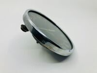 JAEGER TACHOMETER: A large Jaeger Model 12022 6000rpm tachometer with white markings on a black dial and painted redline, 15cm diameter - 5