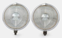 MARCHAL: A fine pair of Marchal 'Fantastic' headlamps, thought to be associated with Ferrari 250 GTO, 250 California models, with 'nipple' lens, lens width approx 15cm [Location: Melbourne]