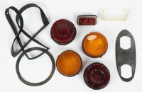 FERRARI 206 GT DINO: A group of Carello branded tail lights lenses both amber & red thought to suit Ferrari Dino 206 GT (P/N 12.310.717 - amber) & (P/N 12.314.718 - red) [Location: Melbourne]