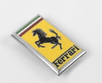 BONNET BADGE: A fine Ferrari bonnet badge, two mounting pins to rear, 60mm high, 33mm wide [Location: Melbourne]