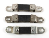 HANGER STRAPS: Three circa 1960s Ferrari exhaust / radiator hanger straps [Location: Melbourne]
