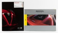 SALES BROCHURES: Two modern sales brochures, including 2012 Ferrari 'Power' brochure and Alfa Romeo '4C' 2015 brochure [Location: Melbourne]