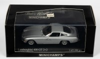 LAMBORGHINI: A Minichamps 1:43 scale Lamborghini 400 GT 2+2 in silver, limited edition of 3504 units in original box [Location: Melbourne]