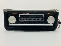 MOTOROLA MODEL 828 AM RADIO: A 1960s Motorola push-button AM radio with mounting plate - 2