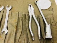MERCEDES-BENZ TOOL POUCH: A 1950s tool pouch with some Mercedes-Benz branded tools - 6