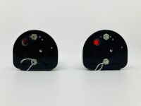 LUCAS ST-51 STOP LAMPS: A pair of Lucas ST-51 'D' stop lamps - 4