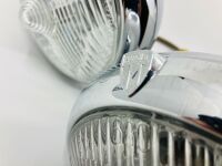 MARCHAL 670/680/690 DRIVING LIGHTS: A pair of Marchal driving lights in good condition, not tested and mounted on black brackets with 3-pin plugs - 3