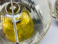 MARCHAL AGREE AB TP 360 DRIVING LIGHTS: A pair of pre-war Marchal driving lights, unrestored, 90mm diameter AMENDED - 11