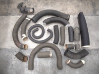 AIR DUCTING: A group of assorted period correct circa 1960s Ferrari air ducting to suit various models [Location: Melbourne]
