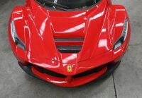 FERRARI: A Rastar childrens electric ride-on Ferrari car, with remote control option for parents, 1.2m long, 60cm wide [Location: Melbourne] - 3