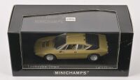 LAMBORGHINI: A Minichamps 1:43 scale 1974 Lamborghini Urraco in gold, limited edition of 5520 units in original box [Location: Melbourne]