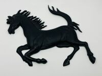 FERRARI: A cast metal Cavallino Rampante (Prancing Horse), approx 40cm high x 30cm wide - 3
