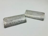 FERRARI: A pair of original identification plates for Oil Lubrication and Engine Firing Order - 2