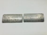 FERRARI: A pair of original identification plates for Oil Lubrication and Engine Firing Order - 8