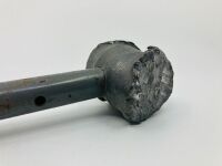 HAMMER: A period lead hammer with steel handle for knock-off hubs - 4