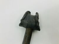 HAMMER: A period lead hammer with steel handle for knock-off hubs - 5