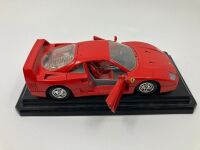 FERRARI: A group of three models including a 348 ts by Maisto, Testarossa and F40 by Burago - 8