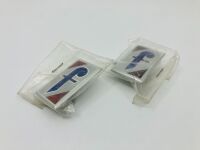 PININFARINA: A pair of rectangular emblems with mounts, approx. 6cm high x 3cm wide - 3