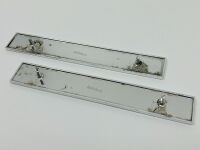 PININFARINA: A pair of badges 'Disegno di Pininfarina' with mounts, approx. 14.5cm wide x 2.3cm high - 3