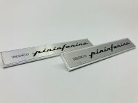 PININFARINA: A pair of badges 'Disegno di Pininfarina' with mounts, approx. 14.5cm wide x 2.3cm high - 4