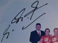 FERRARI: A signed limited edition [44 of 50], large Ferrari Formula One framed & glazed display piece [Location: Melbourne] - 3
