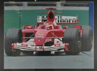 FERRARI: A signed limited edition [44 of 50], large Ferrari Formula One framed & glazed display piece [Location: Melbourne] - 6