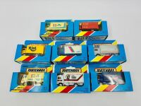 MATCHBOX: Eight 1:64 scale Matchbox models, all in original packaging [Location: Sydney]