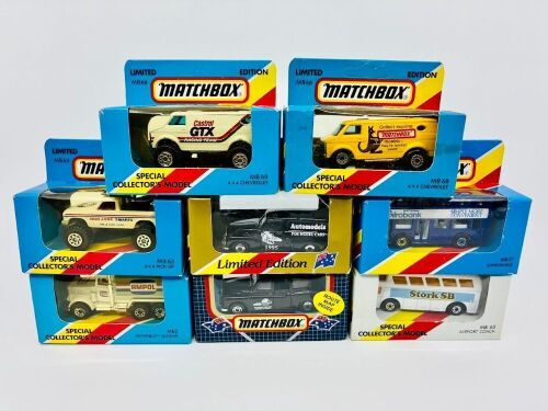 207 · MATCHBOX: Eight 1:64 scale Matchbox models, all in original packaging [Location: Sydney]