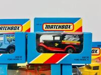 MATCHBOX: Eight 1:64 scale Matchbox models featuring the Ford Model A Vans (MB38) in various liveries [Location: Sydney] - 3