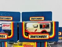 MATCHBOX: Eight 1:64 scale Matchbox models featuring the Ford Model A Van (MB38) in various liveries, all in original packaging [Location: Sydney] - 3